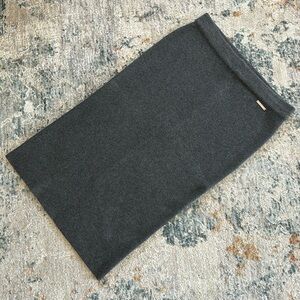 Michael Kors Viscose Cotton Wool Grey Pensil Skirt, Size S